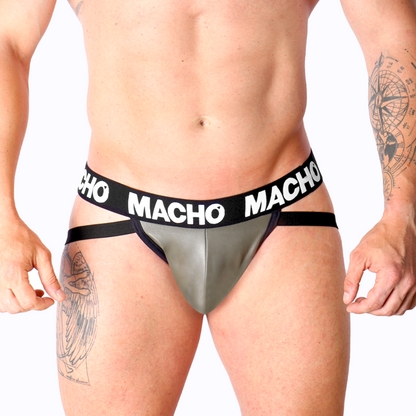 Jock Mx27gr leather grigio beige L di Macho