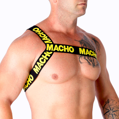 Intimo uomo pettorina Romana gialla L/XL di Macho, immagine 2