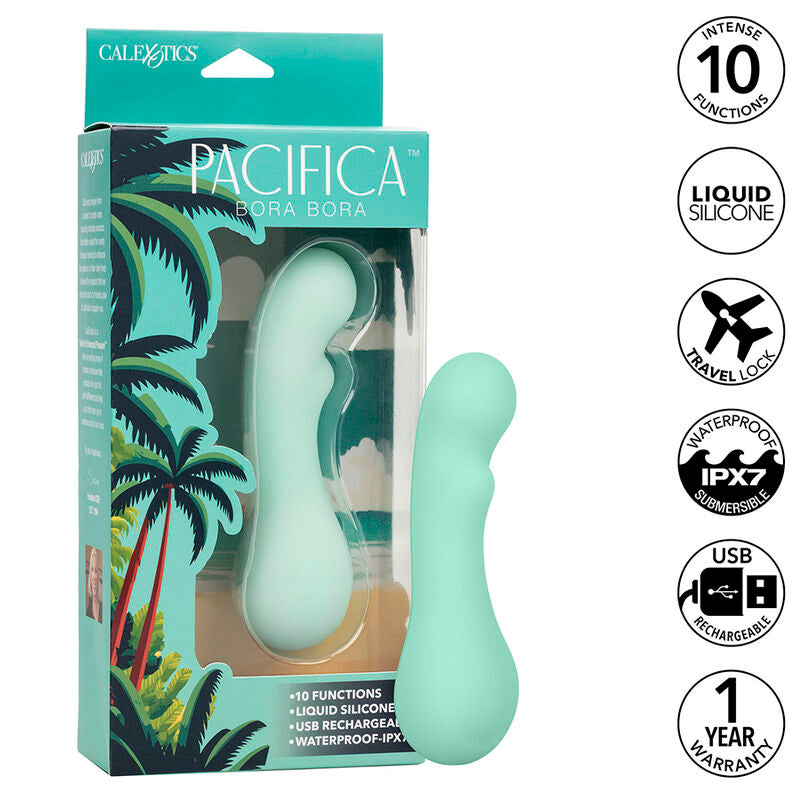 Stimolatore Pacifica Bora Bora punto g 10 vibrazioni aqua di Calexotics