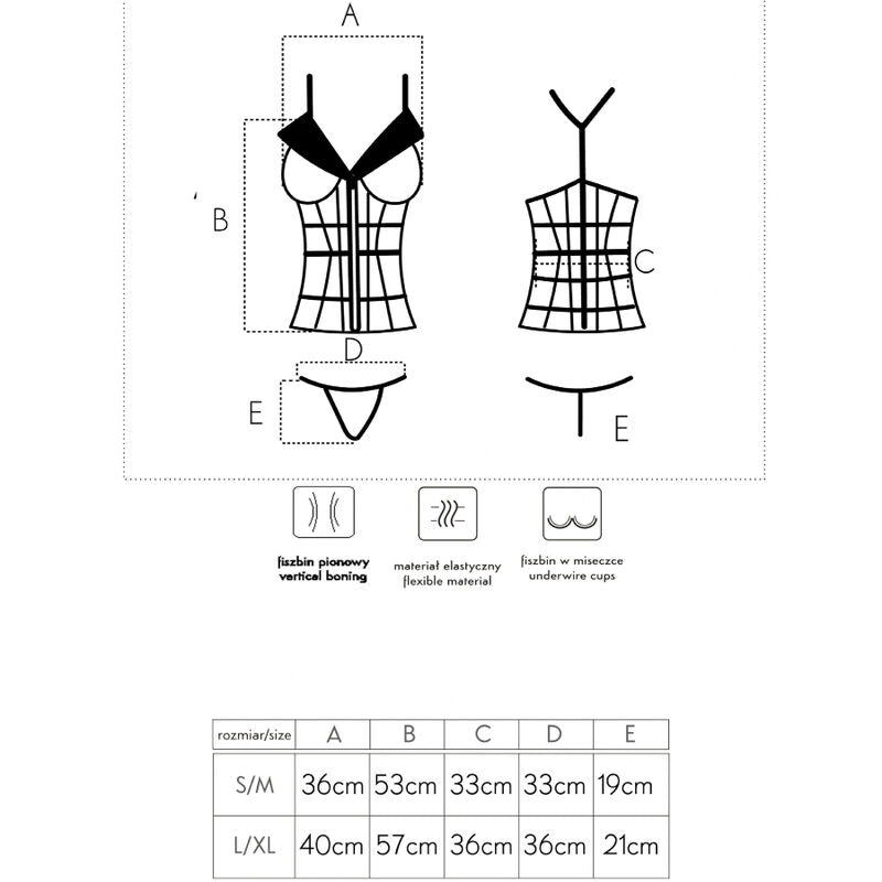 Corsetto Laura e perizoma S/M di Livco Corsetti Fashion, immagine 6