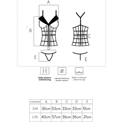 Corsetto Laura e perizoma S/M di Livco Corsetti Fashion, immagine 6
