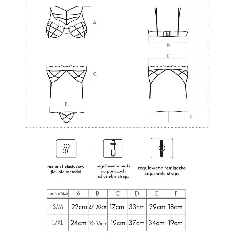 Reggiseno Soledad e slip e Reggisera L/XL di Livco Corsetti Fashion, immagine 4