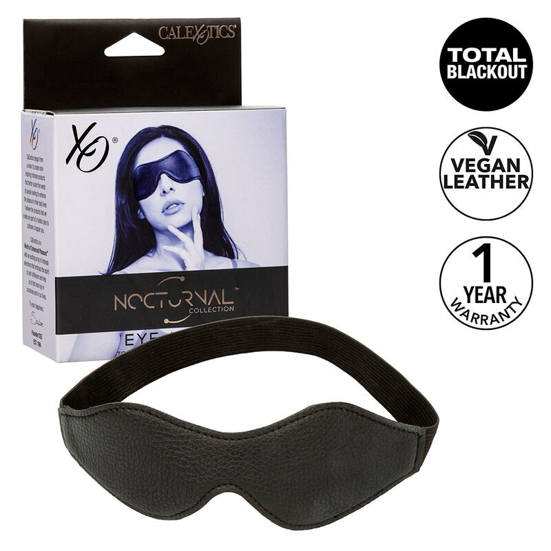 Maschera in PVC Nocturnal pelle nera di Calexotics
