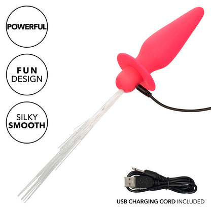 Southern Lights light up plug anale 10 vibrazioni silicone rosa di Calexotics, immagine 7