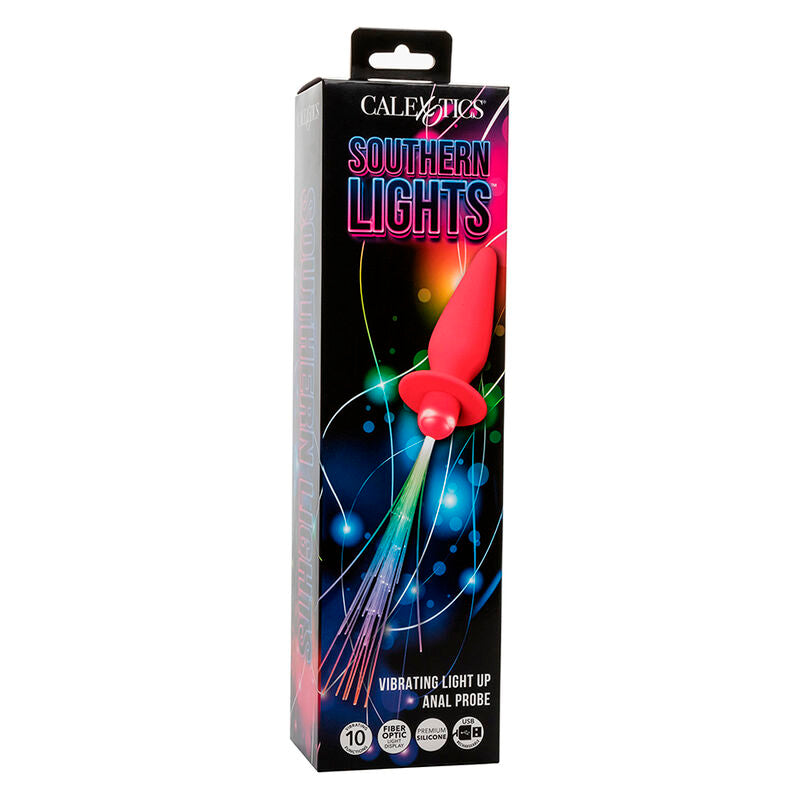 Southern Lights light up plug anale 10 vibrazioni silicone rosa di Calexotics, immagine 8