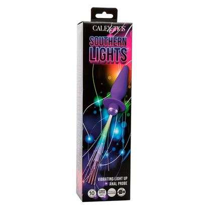 Southern Lights light up plug anale 10 vibrazioni silicone viola di Calexotics, immagine 8
