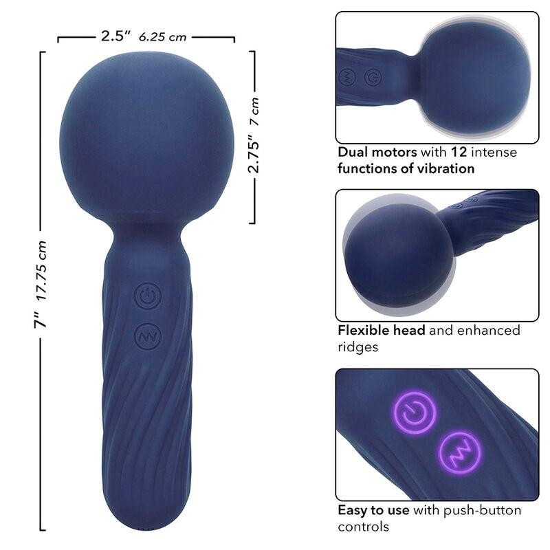 Massaggiatore Charisma Seduction 12 funzioni 17,75 cm x 6,25 cm viola di Calexotics, immagine 7