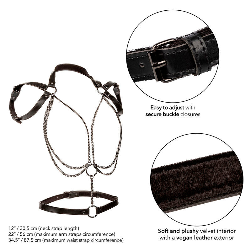 Strap-on euphoria Multichain halter premium di Calexotics, immagine 3