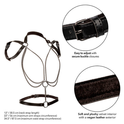 Strap-on euphoria Multichain halter premium di Calexotics, immagine 3