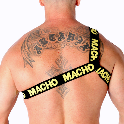 Intimo uomo pettorina Romana gialla S/M di Macho, immagine 4