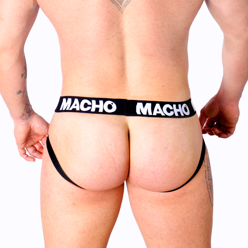 Jock Mx25nc nero pelle XL di Macho, immagine 4