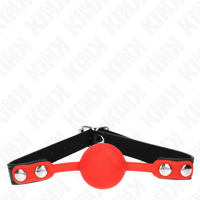 Palla in silicone rossa 4 cm gag 60 x 2 cm di Kink