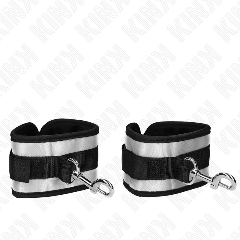 Polsini in neoprene grigio 23 x 5 cm di Kink, immagine 4