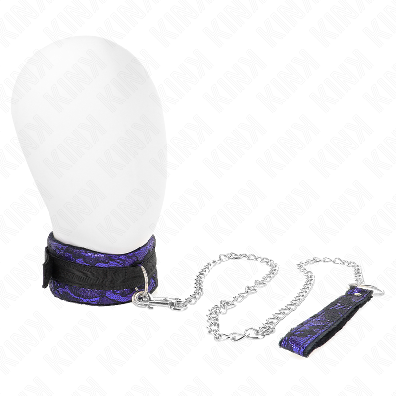 Collana corta in pizzo di velluto con cintura 105 cm con profilo in nylon 44 x 5,5 cm di Kink