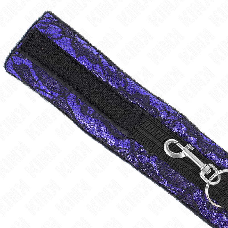 Collana corta in pizzo di velluto con cintura 105 cm con profilo in nylon 44 x 5,5 cm di Kink, immagine 5