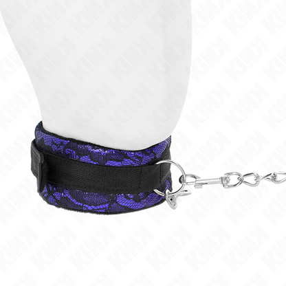 Collana corta in pizzo di velluto con cintura 105 cm con profilo in nylon 44 x 5,5 cm di Kink, immagine 4