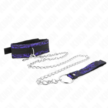 Collana corta in pizzo di velluto con cintura 105 cm con profilo in nylon 44 x 5,5 cm di Kink, immagine 3