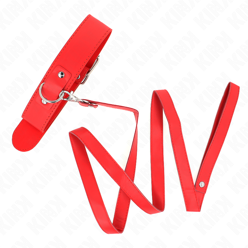 Collana con cintura 116 cm Rojo cinturino regolabile 32-50 cm x 8 cm di Kink, immagine 2