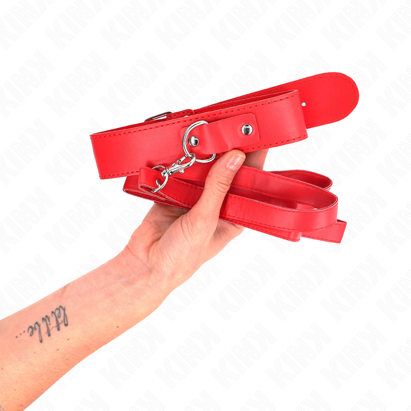 Collana con cintura 116 cm Rojo cinturino regolabile 32-50 cm x 8 cm di Kink, immagine 3