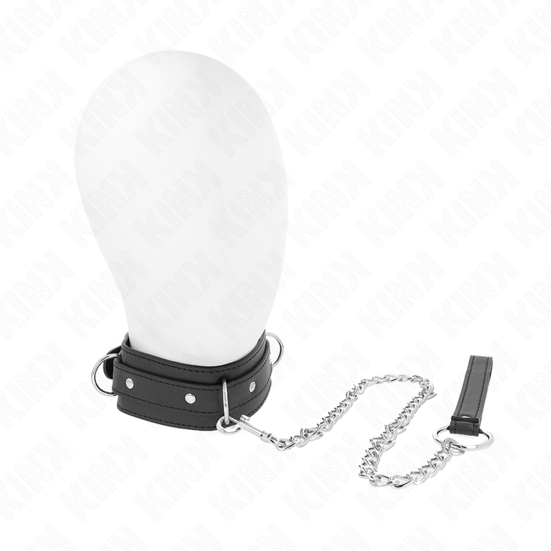 Collana con guinzaglio 65 cm modello 3 anelli 1 regolabile 38-49 cm x 5 cm di Kink