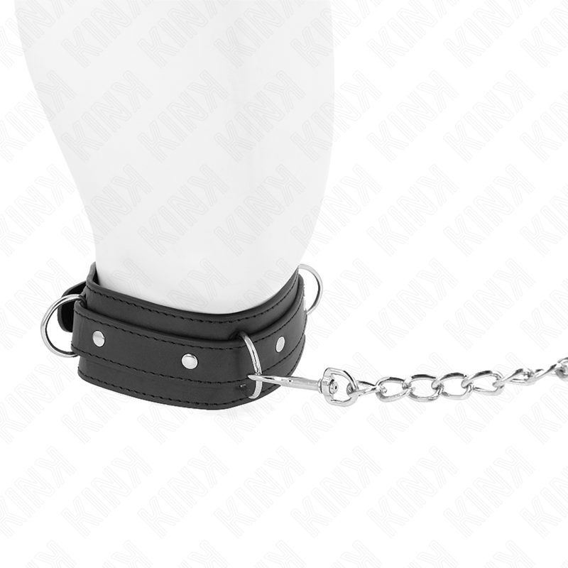 Collana con guinzaglio 65 cm modello 3 anelli 1 regolabile 38-49 cm x 5 cm di Kink, immagine 3