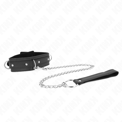 Collana con guinzaglio 65 cm modello 3 anelli 1 regolabile 38-49 cm x 5 cm di Kink, immagine 2