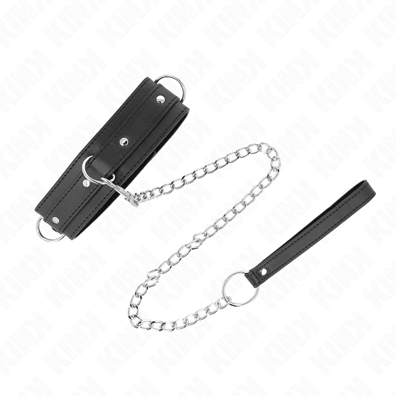 Collana con guinzaglio 65 cm modello 3 anelli 1 regolabile 38-49 cm x 5 cm di Kink, immagine 4