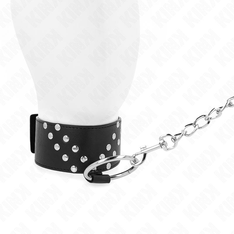 Collana con cintura 65 cm con Rivetto a v regolabile 36-43 cm x 5 cm di Kink, immagine 5