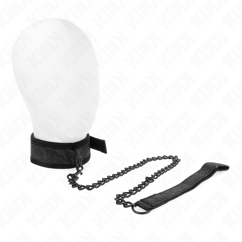 Collare modello base con guinzaglio 77 cm modello 5 regolabile 34-54 cm x 5 cm di Kink