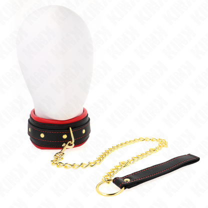 Collare con guinzaglio in tessuto Tinto regolabile 33-48 cm x 5,7 cm di Kink