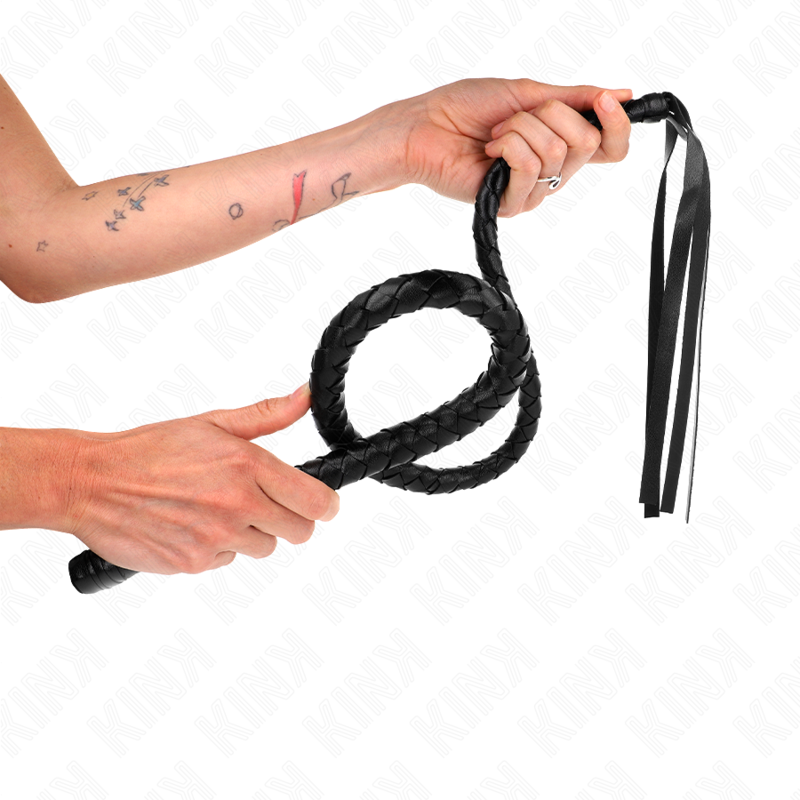 Frusta lunga con perline 110 cm di Kink