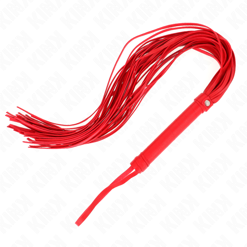 Frusta in PVC morbido rosso 70 cm di Kink, immagine 4