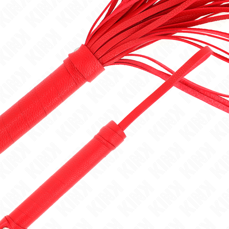 Frusta in PVC morbido rosso 70 cm di Kink, immagine 5