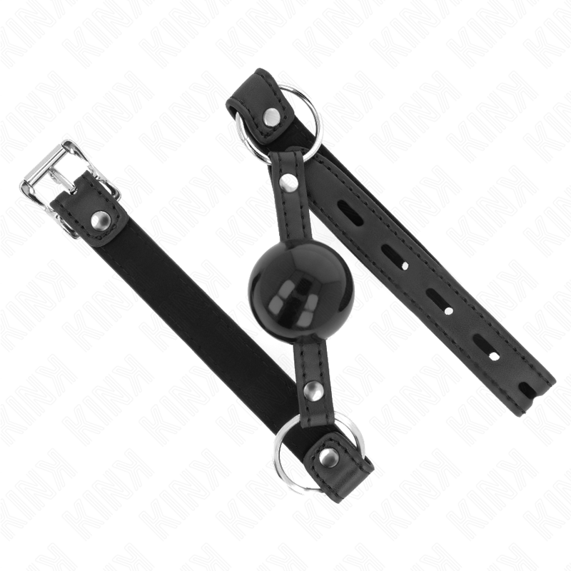 Manette e restrizioni Balla in tpe 4 cm con serratura nera 60 x 2 cm di Kink, immagine 2