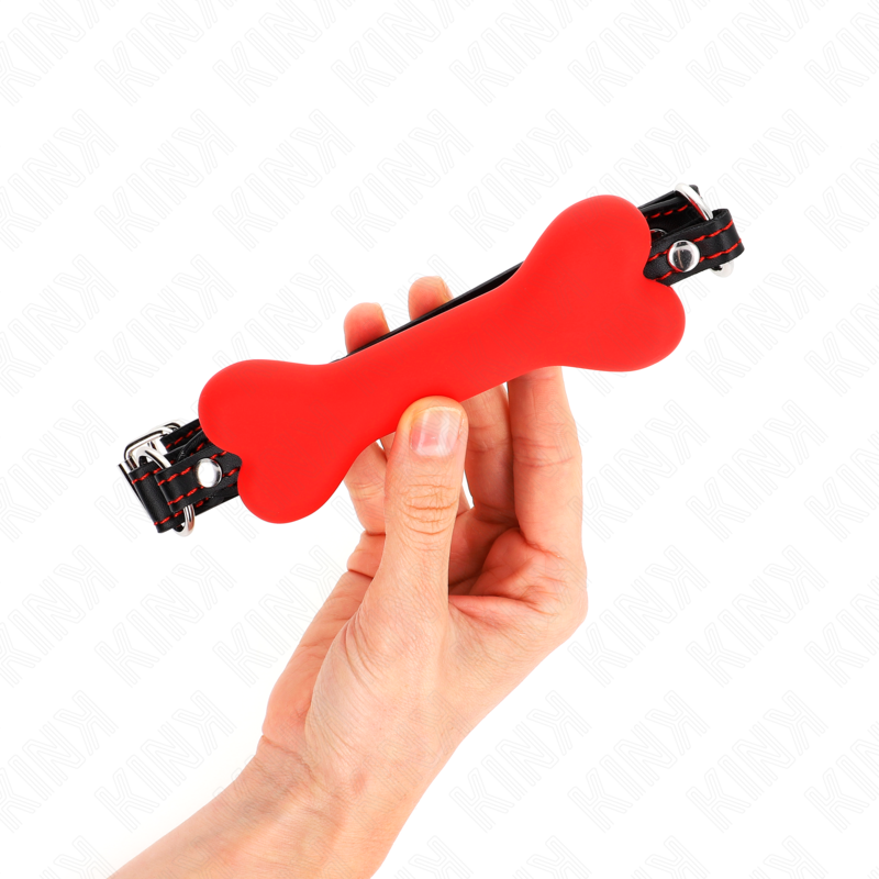 Osso rosso 12 cm bavaglio 63 x 2 cm di Kink, immagine 2
