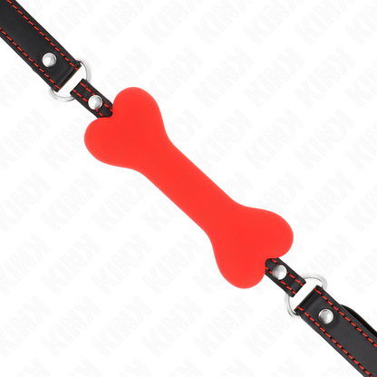Osso rosso 12 cm bavaglio 63 x 2 cm di Kink, immagine 4