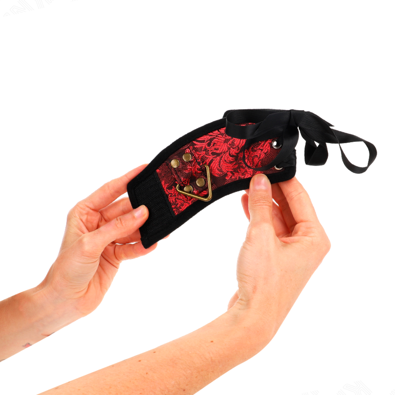 Resistenza da polso scandalo dettagli in pizzo Rosso-nero 24,5 cm x 6,5 cm di Kink, immagine 4
