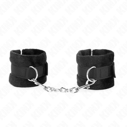 Polsini in pelliccia per principianti neri 30 x 7 cm di Kink