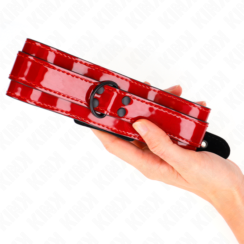 Collana regolabile vino rosso 37,5-49,5 cm x 5 cm di Kink, immagine 4