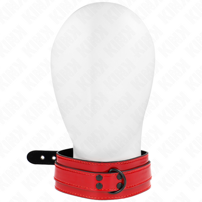 Collana regolabile vino rosso 37,5-49,5 cm x 5 cm di Kink