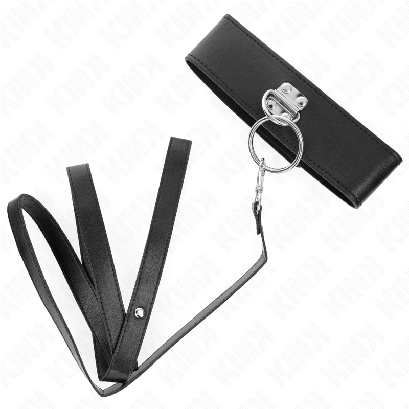 Guinzaglio borchie 116 cm collare con cinturino in similpelle 50 x 5 cm di Kink, immagine 4