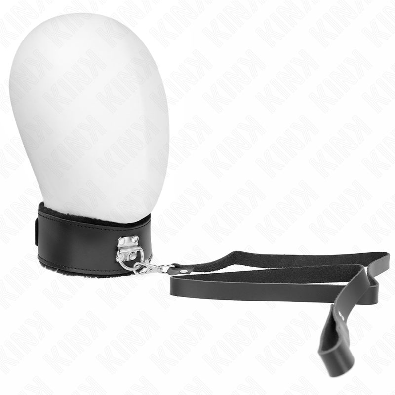 Collana con cintura 116 cm con cinturino in pelle nera regolabile 40-48 cm x 6 cm di Kink