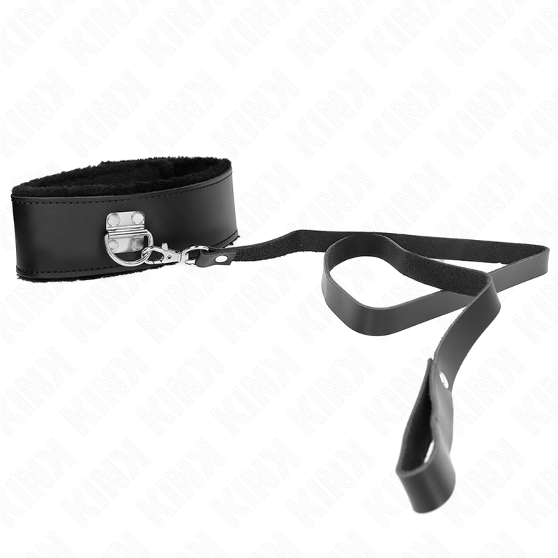 Collana con cintura 116 cm con cinturino in pelle nera regolabile 40-48 cm x 6 cm di Kink, immagine 4