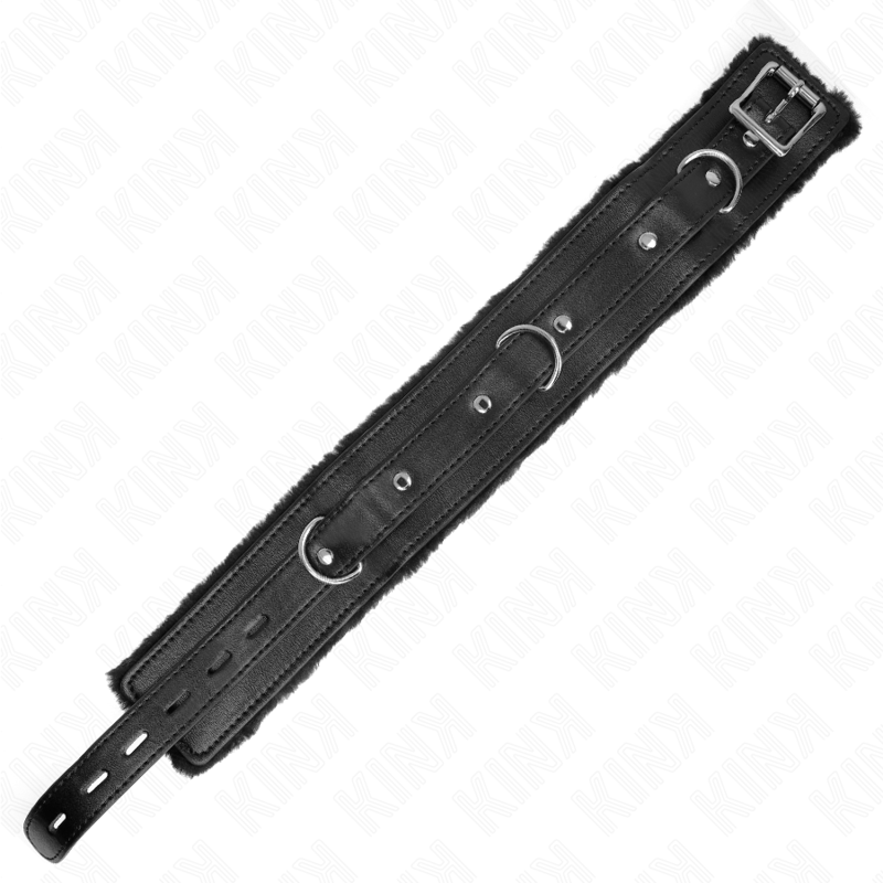 Collare con guinzaglio 65 cm con restrizioni nero 36-42 cm x 5,5 cm di Kink, immagine 6