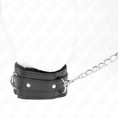 Collare con guinzaglio 65 cm con restrizioni nero 36-42 cm x 5,5 cm di Kink, immagine 2