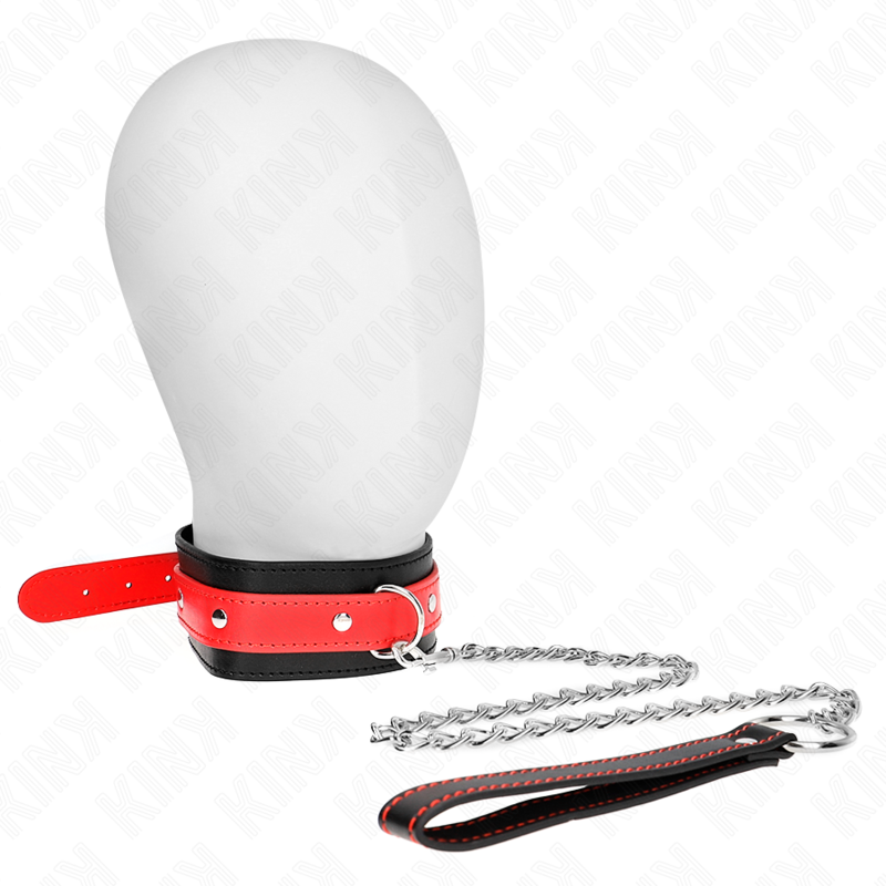 Collana con cinturino rosso 65 cm regolabile 36-43 cm x 5 cm di Kink