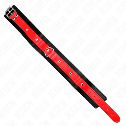 Collana con cinturino rosso 65 cm regolabile 36-43 cm x 5 cm di Kink, immagine 6