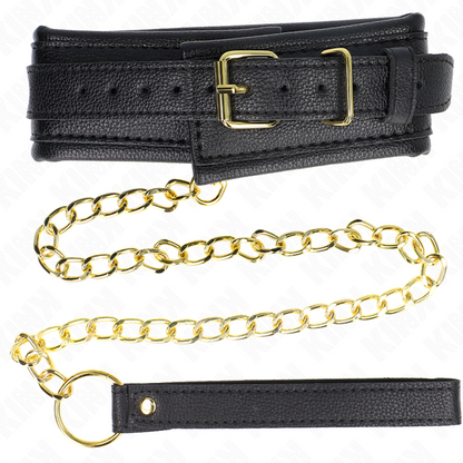 Collana con cinturino in similpelle spugna modello 1 regolabile 37-54 cm x 3 cm di Kink, immagine 3