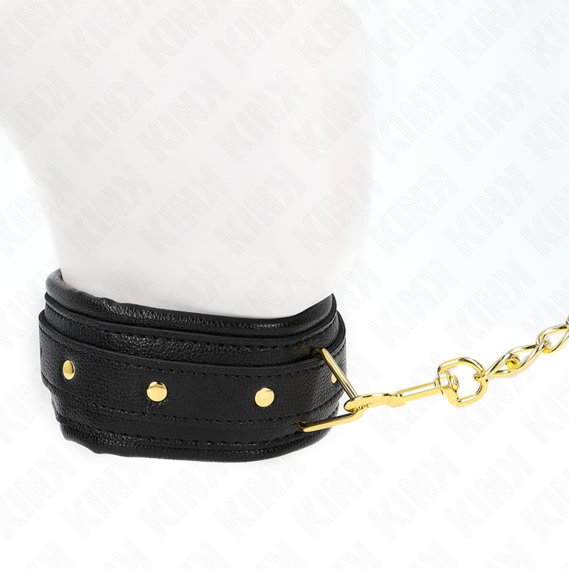 Collana con cinturino in similpelle spugna modello 1 regolabile 37-54 cm x 3 cm di Kink, immagine 4