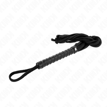 Frusta in corda nera 56 cm di Kink, immagine 5
